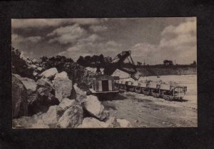 KS Shovel Machine Crane Rock Mining for Kansas Cement Industry TOPEKA ? Postcard