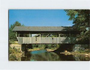 Postcard Old Covered Bridge in Lyndon, Vermont