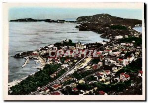 Modern Postcard Beaulieu and Cap Ferrat seen average Corniche