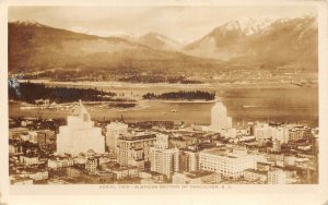 Lot250 aerial view business section of vancouver british columbia canada