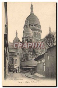 Postcard Old Paris Church of the Sacred Heart