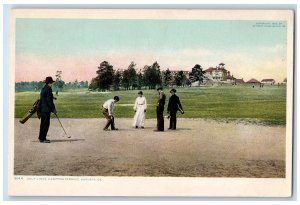 c1915's Golf Links Hampton Terrace Augusta California Unposted Vintage Postcard