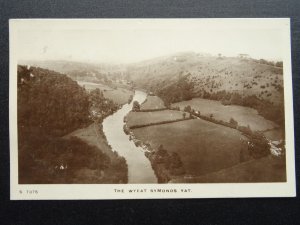 Wales Monmouthshire THE WYE at SYMONDS YAT - Old RP Postcard by Kingsway