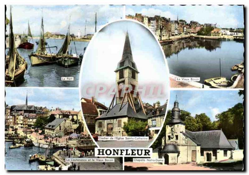 Modern Postcard Honfleur The Vieux Bassin