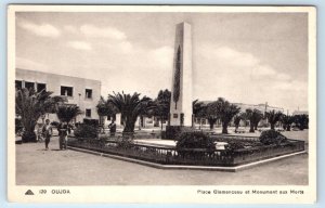 OUJDA Place Clemenceau et Monument aux Morts MOROCCO Postcard