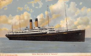 SS Adriatic White Star Line Unused 