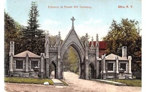 Entrance to Forest Hill Cemetery Utica, New York  