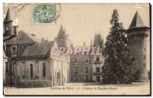 Old Postcard Surroundings of Vichy Chateau Bourbon Busset