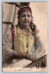 Algeria The Beautiful Ouridah Color Tinted Vintage Postcard 1175