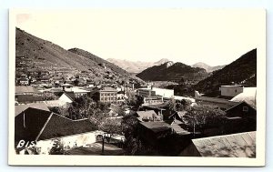 RPPC BISBEE, AZ Arizona ~ View of Famous COPPER MINING TOWN 1944 Postcard