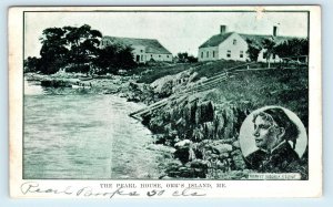 ORR'S ISLAND, ME Maine  The PEARL HOUSE c1910s  ADVERTISING Postcard