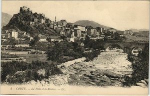 CPA Corte La Vile et la Riviere CORSICA (1078637)