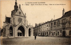 CPA Gray Eglise Notre-Dame Place de la Sous-Prefecture (1273209)