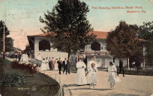 The Dancing Pavilion, Hazle Park, Hazleton, PA., Early Postcard, Used in 1912