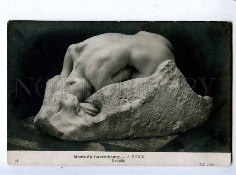 202945 NUDE Danaide Danaids by RODIN Vintage postcard