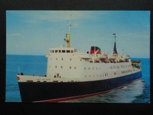 Shipping LADY OF MANN Isle of Man to Fleetwood Ferry c1970's Postcard