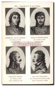 Old Postcard History Napoleon 1st Augereau Beauharnais Baraguay Belliard