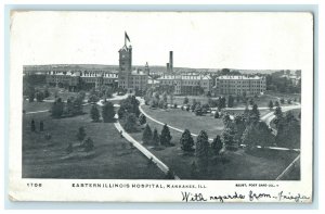 1906 Eastern Illinois Hospital, Kankakee Illinois IL Antique Postcard 