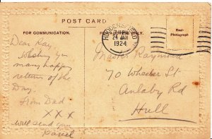 Genealogy Postcard - Family History - Raymond - Hull - Yorkshire  Q646