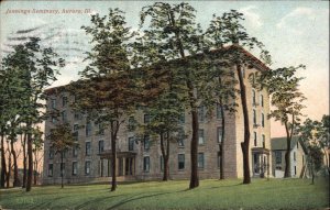 Aurora IL Jennings Seminary c1910 Vintage Postcard