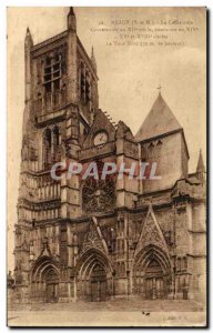 Old Postcard Meaux La Cathedrale