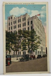 Worcester Mass New Telephone Building Postcard G8