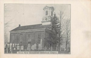 NEW YORK~WEST NEW HEMPSTEAD REFORMED CHURCH~1900s POSTCARD