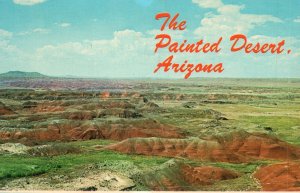 Postcard Painted Desert Vividly Colored Mesa Buttes & Ridges Northern Arizona AZ