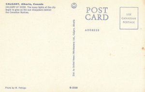 Calgary AB, Alberta, Canada at Dusk - Sunset