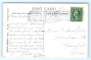 Postcard A/S Fred Spurgin Girl to Cat Don't Come Up I'm Dressing 1913 J12