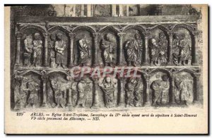 Old Postcard Arles Saint Trophime Church Sarcophagus of the 4th