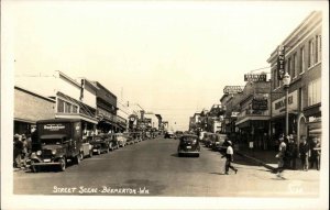 Bremerton Washington WA Street Scene Budweiser Truck 1950s Real Photo PC