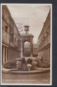 Somerset Postcard - The Hot Springs Fountain, Bath - Posted  RS17146