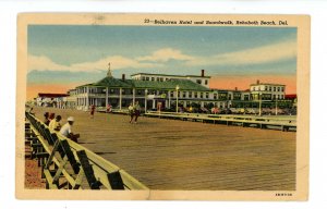 DE - Rehoboth Beach. Belhaven Hotel & Boardwalk ca 1944