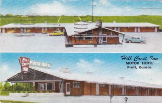 Hill Crest Inn Motor Hotel Pratt Kansas 1957