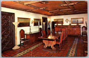 Vtg Centerport Long Island New York NY Dining Room Vanderbilt Museum Postcard