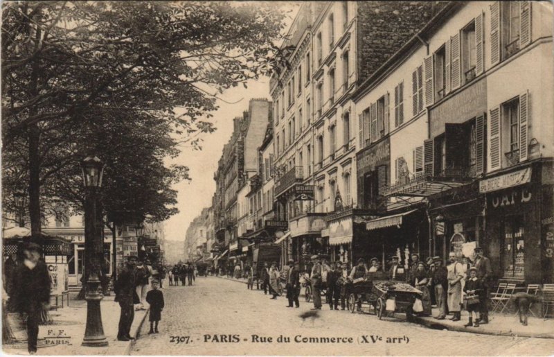 CPA PARIS 15e - Rue du commerce (156623)