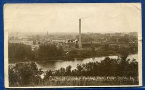 Sinclair Packing Plant Cedar Rapids Iowa ia RPPC postcard