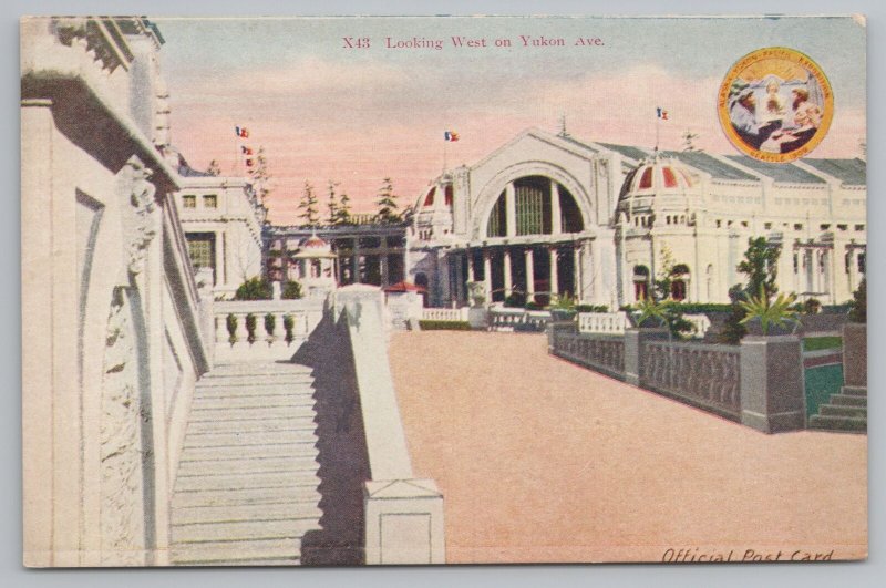 Expo~Looking West On Yukon Ave~Vintage Postcard 