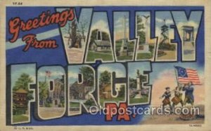 Valley Forge, Pa., USA Large Letter Towns 1946 some yellowing from age, posta...