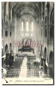 Old Postcard The Lourdes Basilica Interior of the church