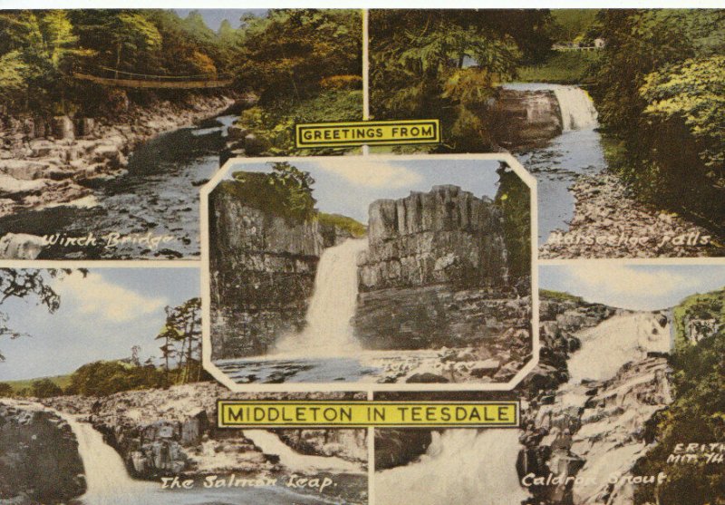 Durham Postcard - Greetings From Middleton-In-Teesdale - Ref TZ5422 