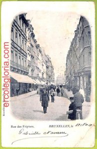 af4740 - BELGIUM Belgique -Carte Postal Ancienne VINTAGE POSTCARD-Bruxelles-1900-