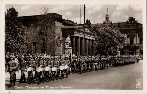 Berlin Germany WW2 German Military Monument to Unknown Soldier RPPC Postcard E77