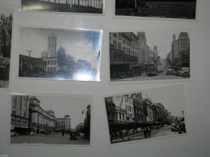 New Zealand Set of 12 RPPC 1930's Cars Trolleys Auckland Scenes Streets Tauranga