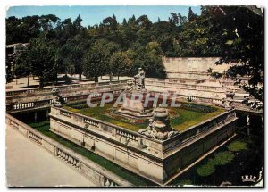 Postcard Modern Reflections of Provence Nimes Gard Fountain Gardens