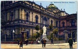 Postcard - Biblioteca Nacional, Mexico 