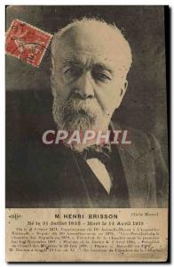 Old Postcard M Henri Brisson National Assembly