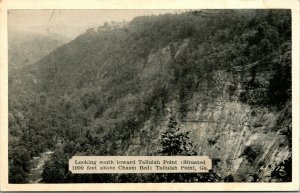 Vtg Postcard Looking South Toward Tallulah Point Georgia GA - Unused