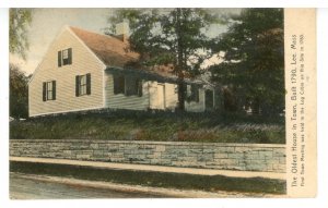 MA - Lee. Oldest House in Town